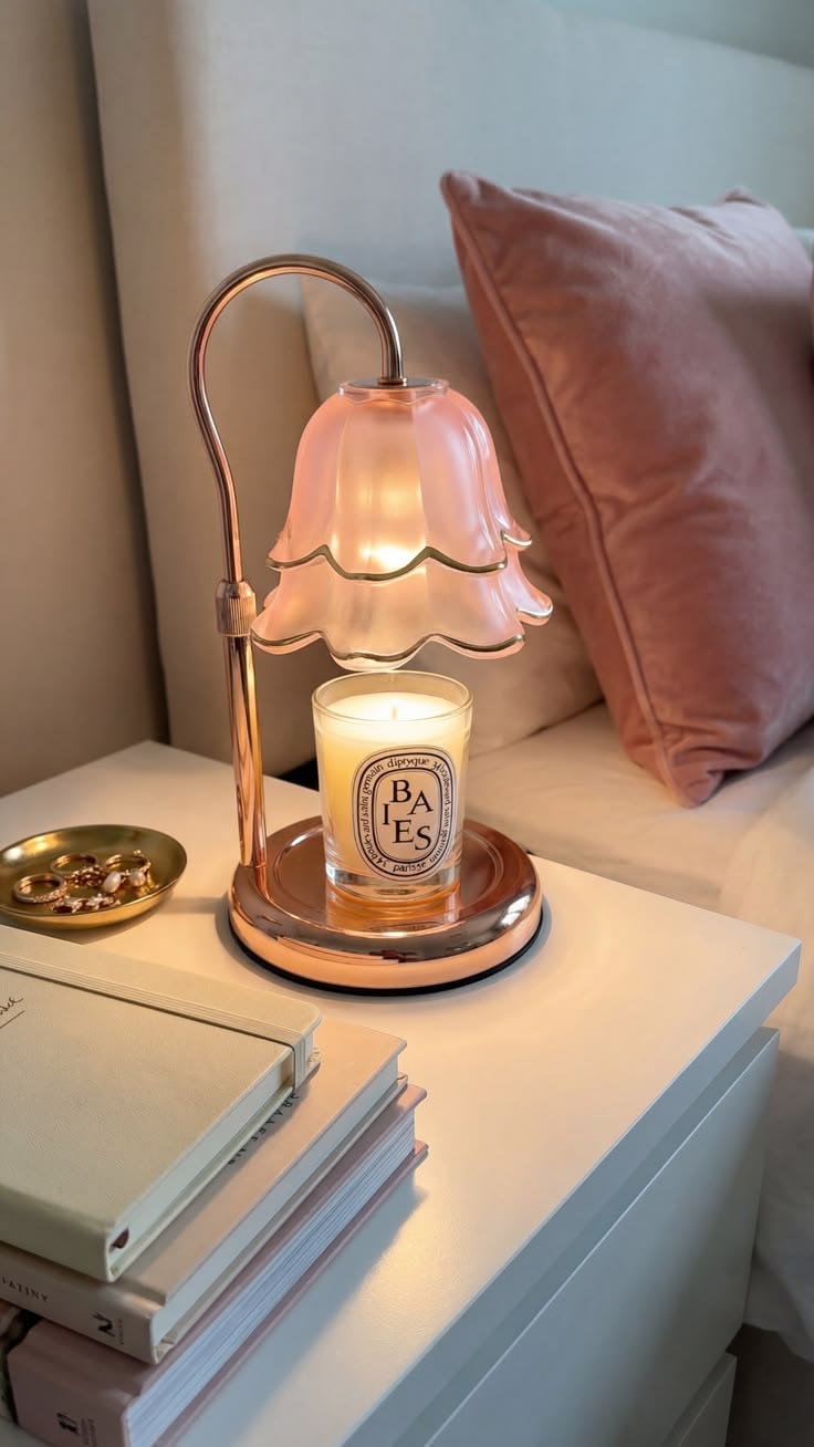 Berry Ember Candle Warmer Lamp