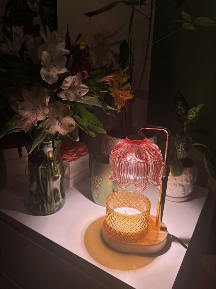 Berry Ember Candle Warmer Lamp