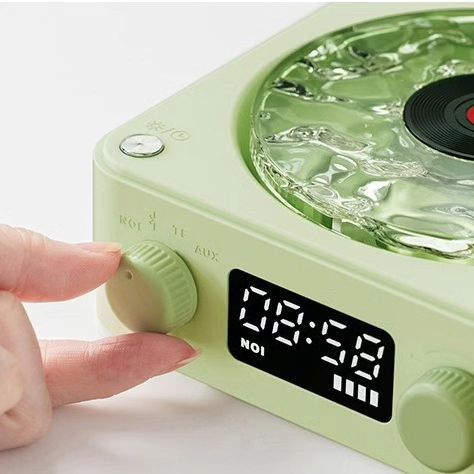 After Hours Vinyl Bluetooth Speaker with Ripple Light and Clock