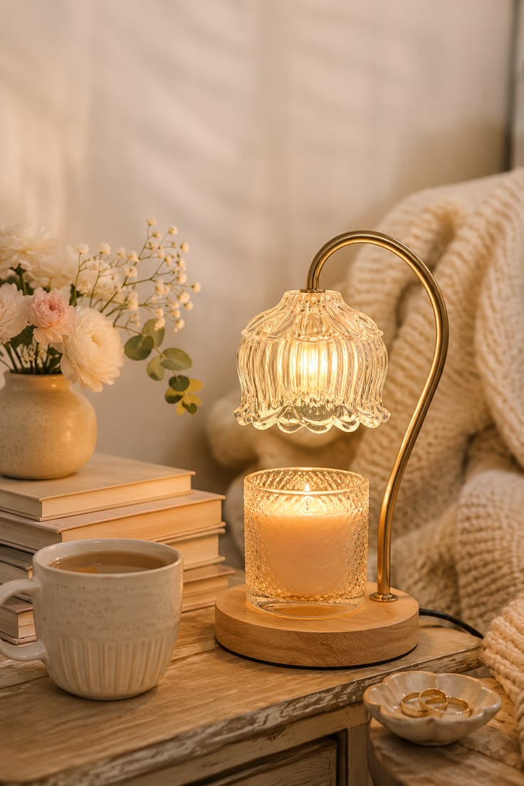 Berry Ember Candle Warmer Lamp