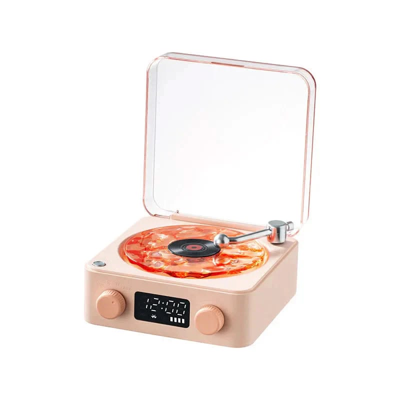 After Hours Vinyl Bluetooth Speaker with Ripple Light and Clock