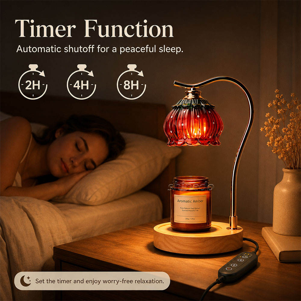 Berry Ember Candle Warmer Lamp