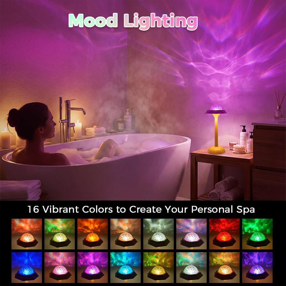 Aurora Mist Cordless Lamp and Aurora Projector