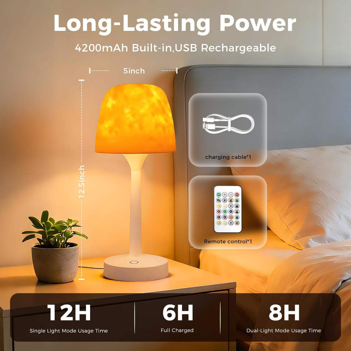 Aurora Mist Cordless Lamp and Aurora Projector