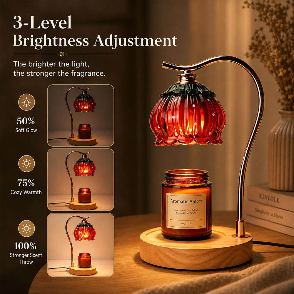 Berry Ember Candle Warmer Lamp