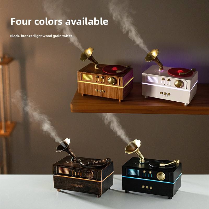 Scented Symphony Gramophone Aroma Diffuser with Bluetooth Speaker