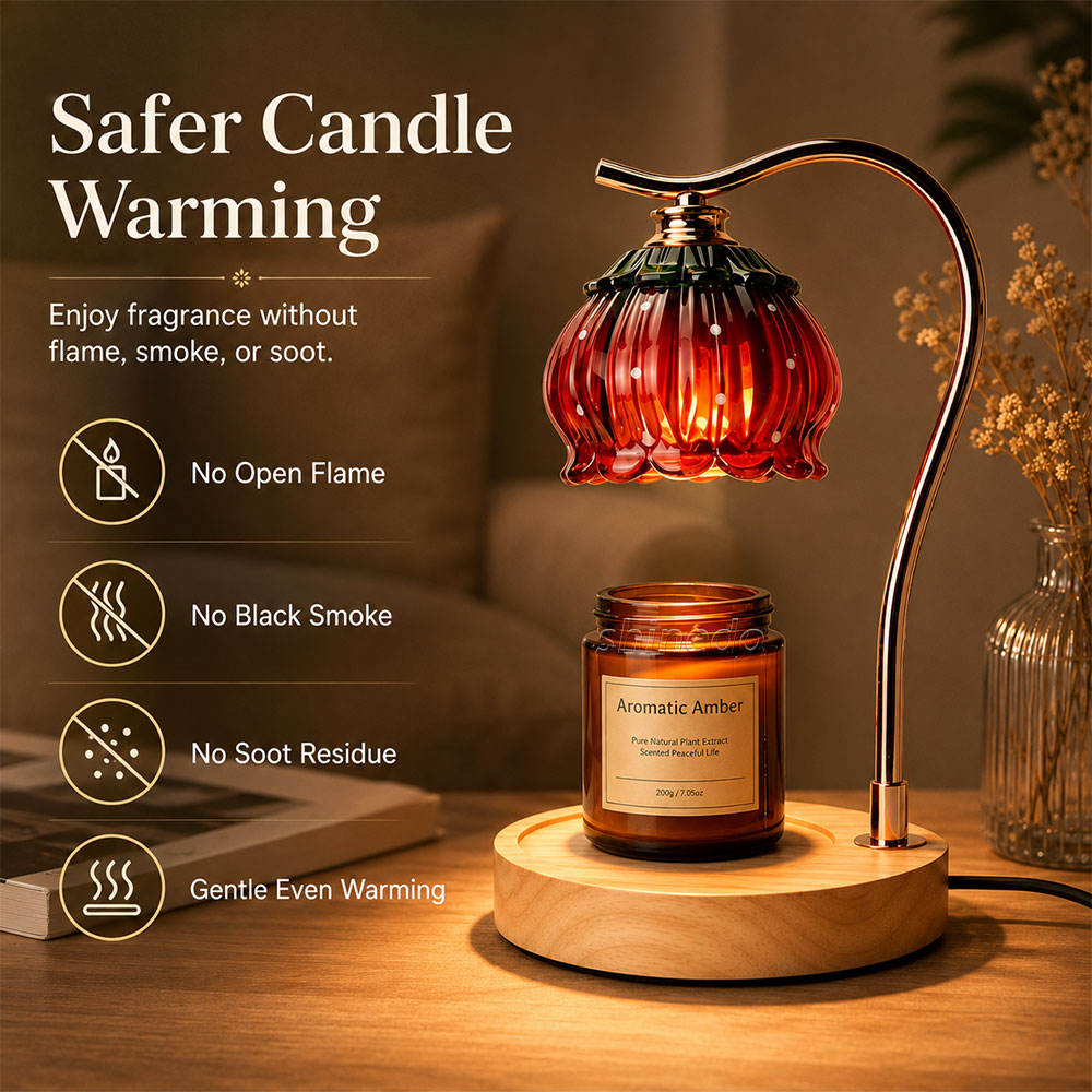 Berry Ember Candle Warmer Lamp