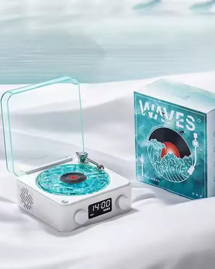 After Hours Vinyl Bluetooth Speaker with Ripple Light and Clock