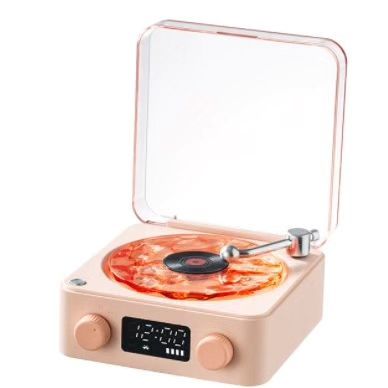 After Hours Vinyl Bluetooth Speaker with Ripple Light and Clock