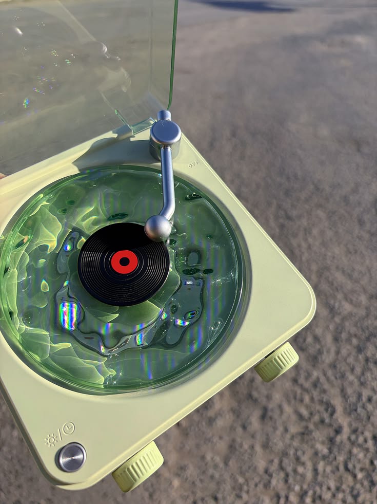 After Hours Vinyl Bluetooth Speaker with Ripple Light and Clock