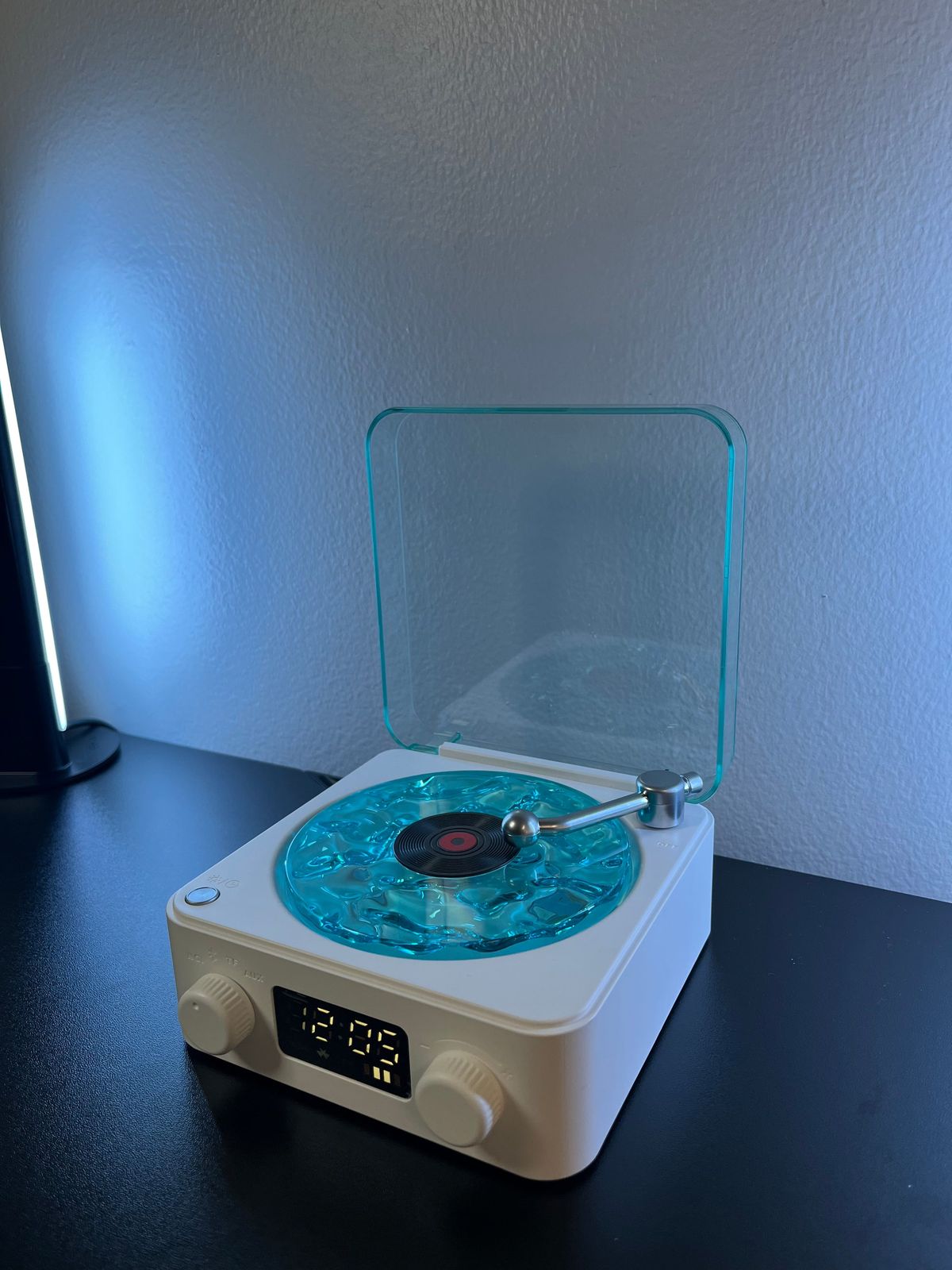 After Hours Vinyl Bluetooth Speaker with Ripple Light and Clock