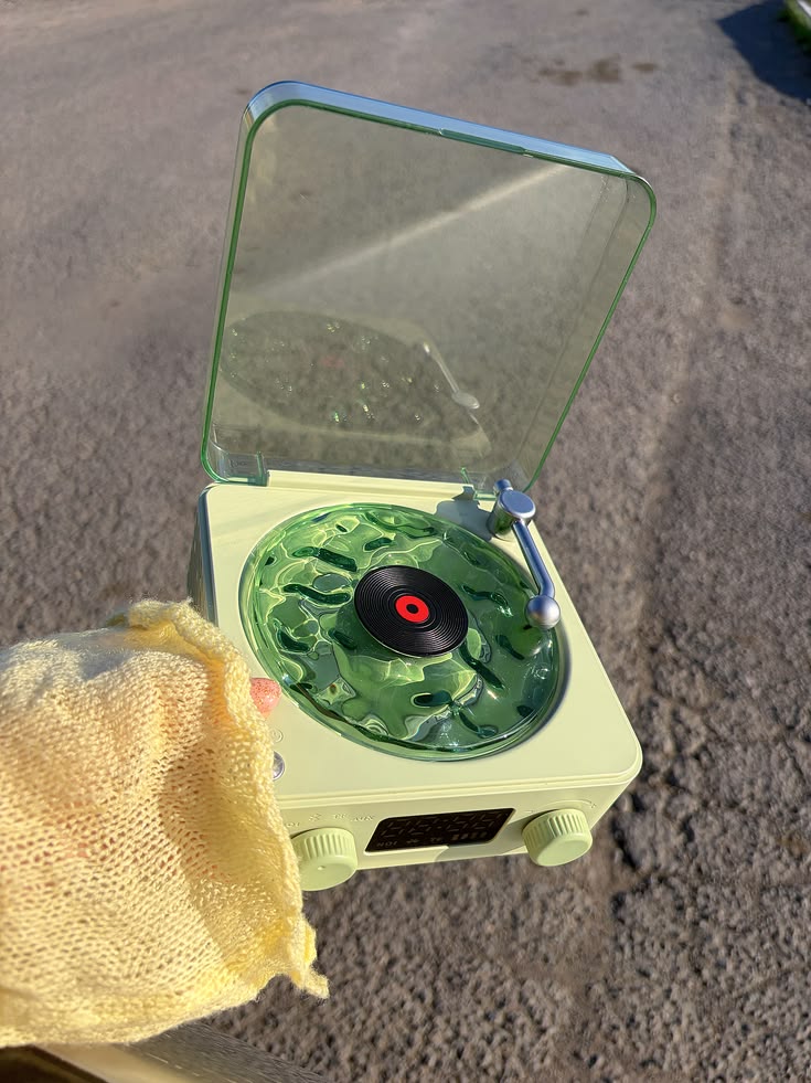 After Hours Vinyl Bluetooth Speaker with Ripple Light and Clock